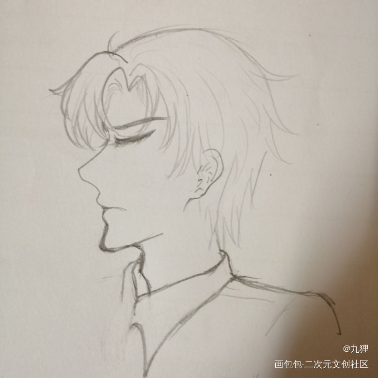 简哥～_188男团简隋英手绘摸鱼绘画作品