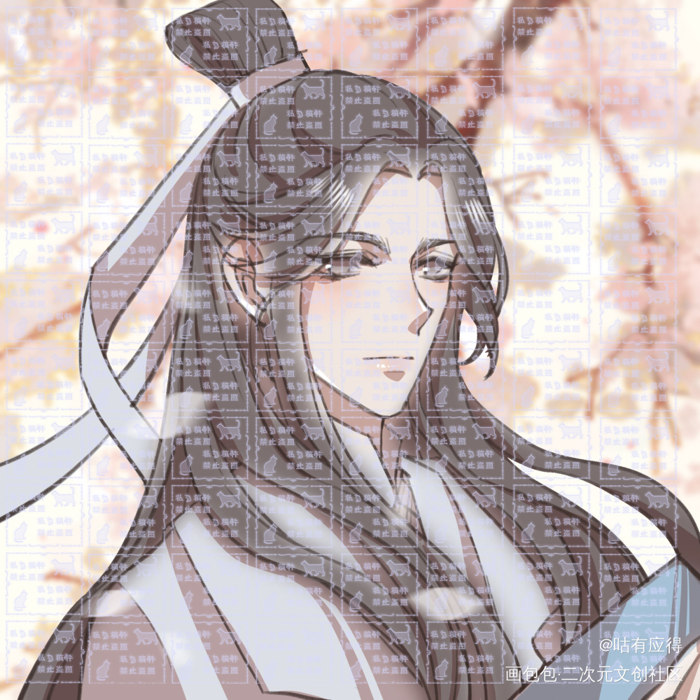 _二哈和他的白猫师尊绘画作品