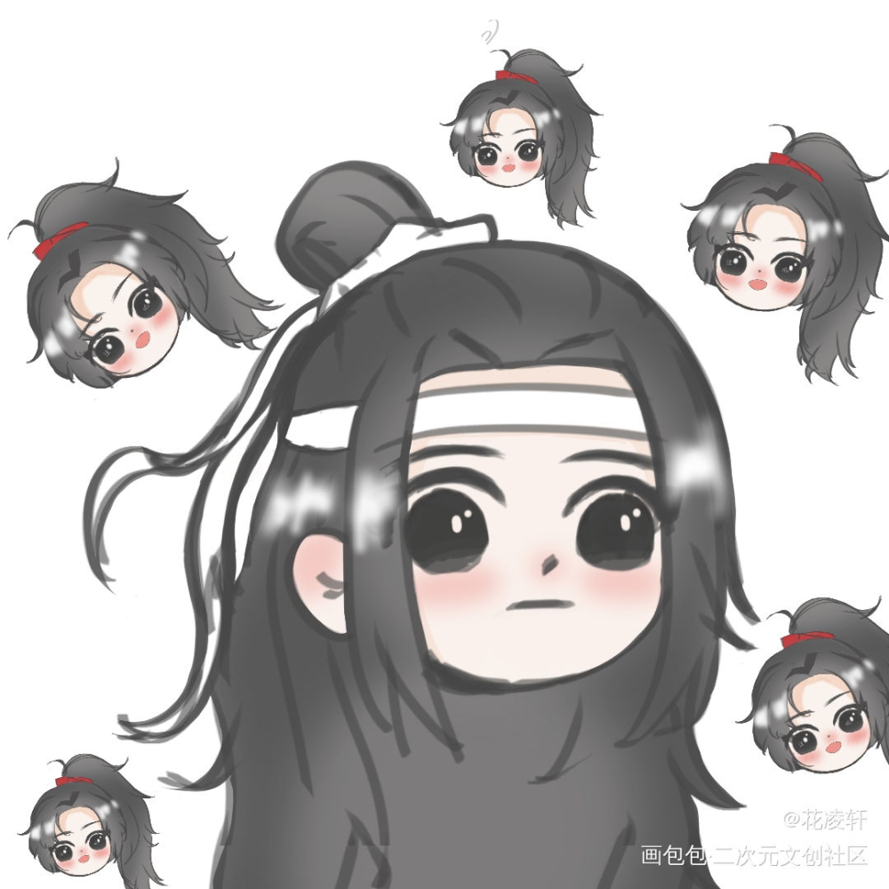 汪叽_魔道祖师蓝忘机绘画作品