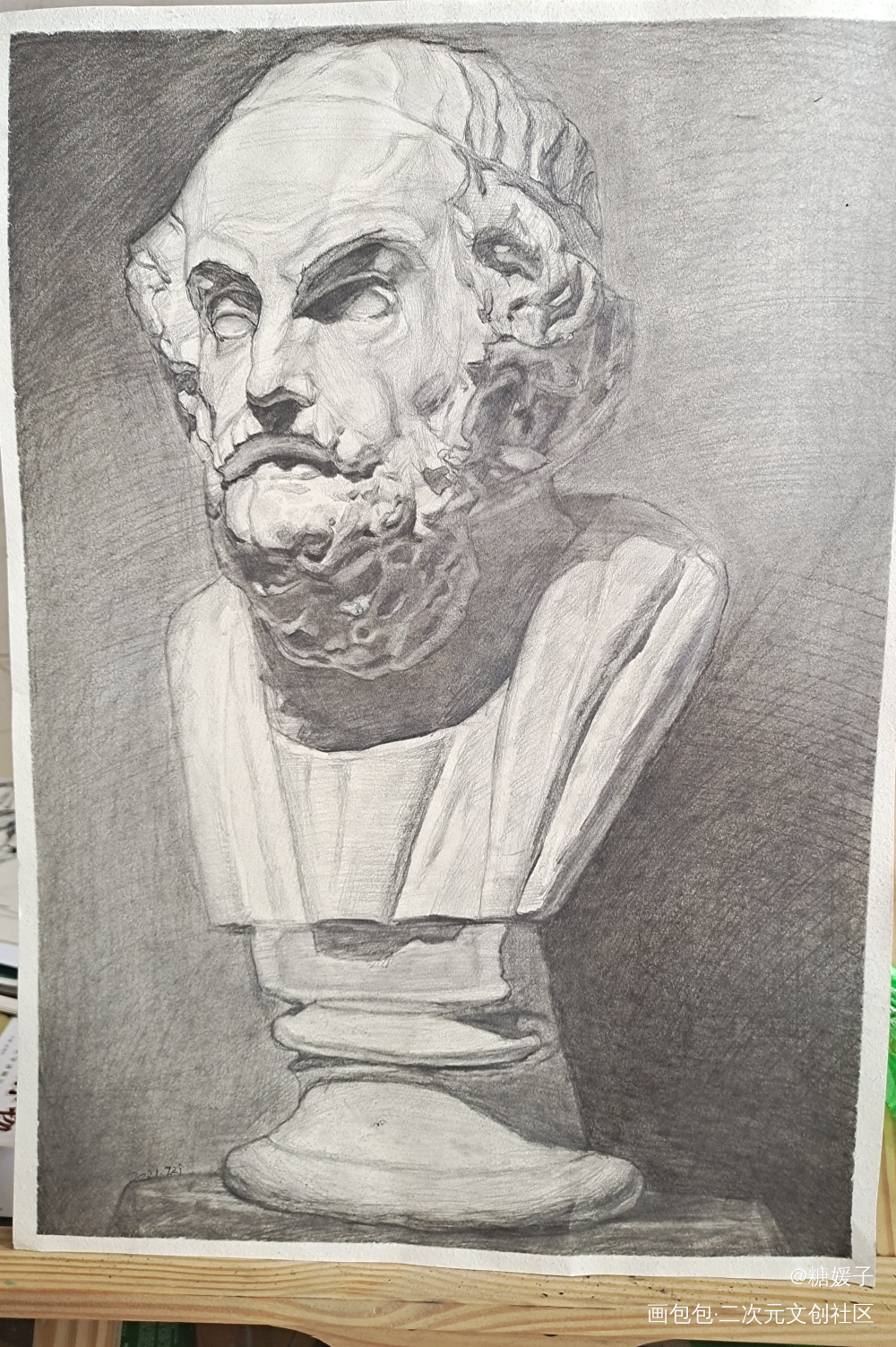 日常做任务_素描绘画绘画作品