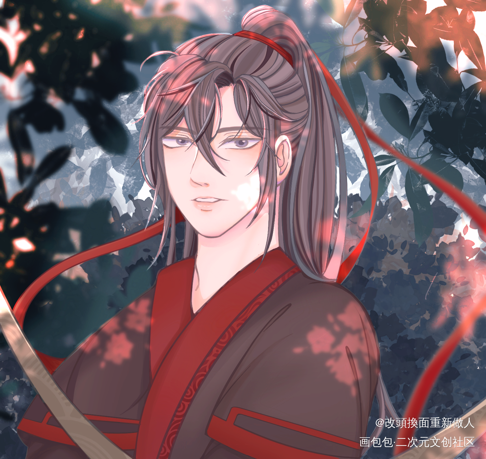 羡羡_魔道祖师魏无羡绘画作品