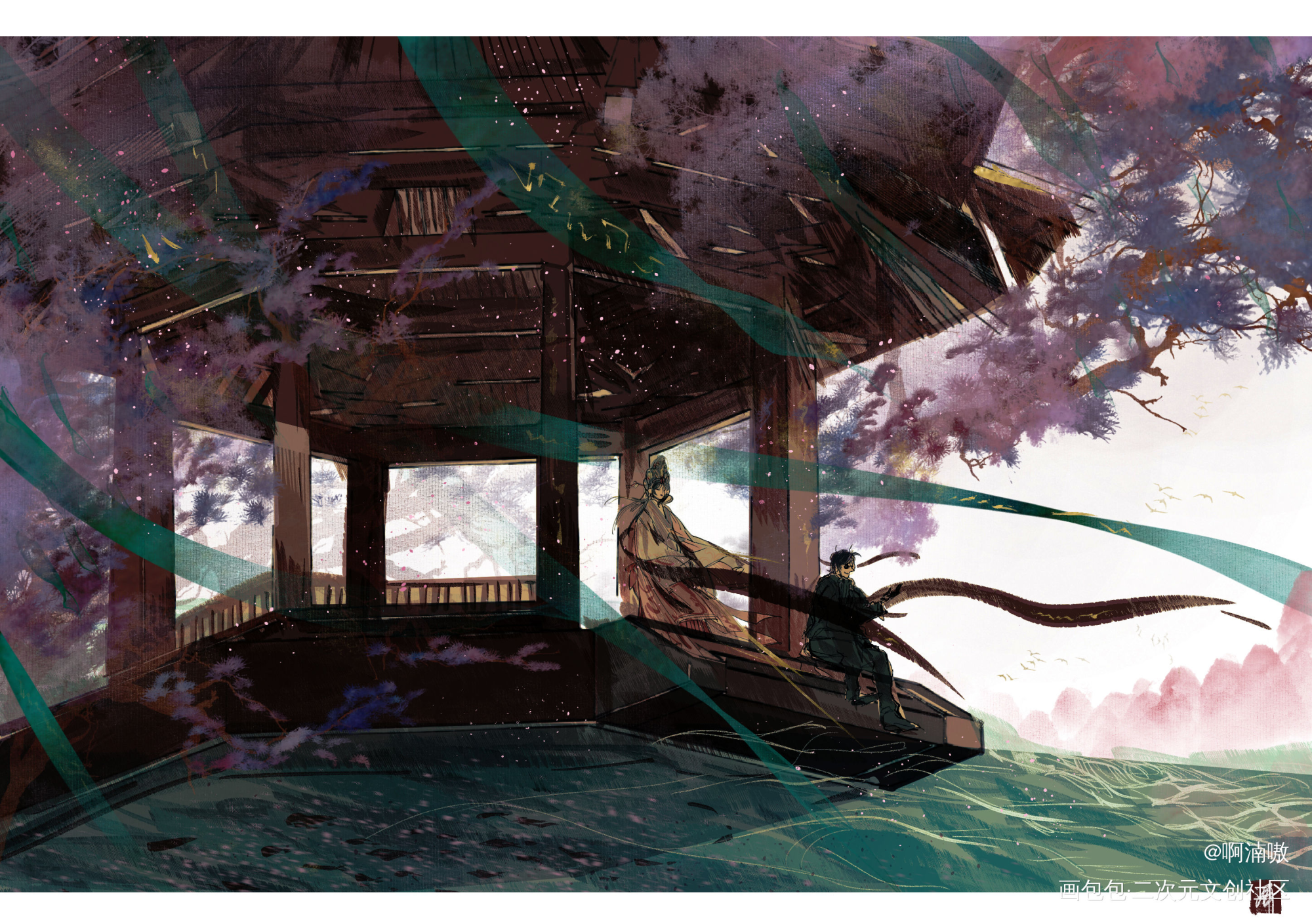 盗笔花黑_盗墓笔记花黑绘画作品