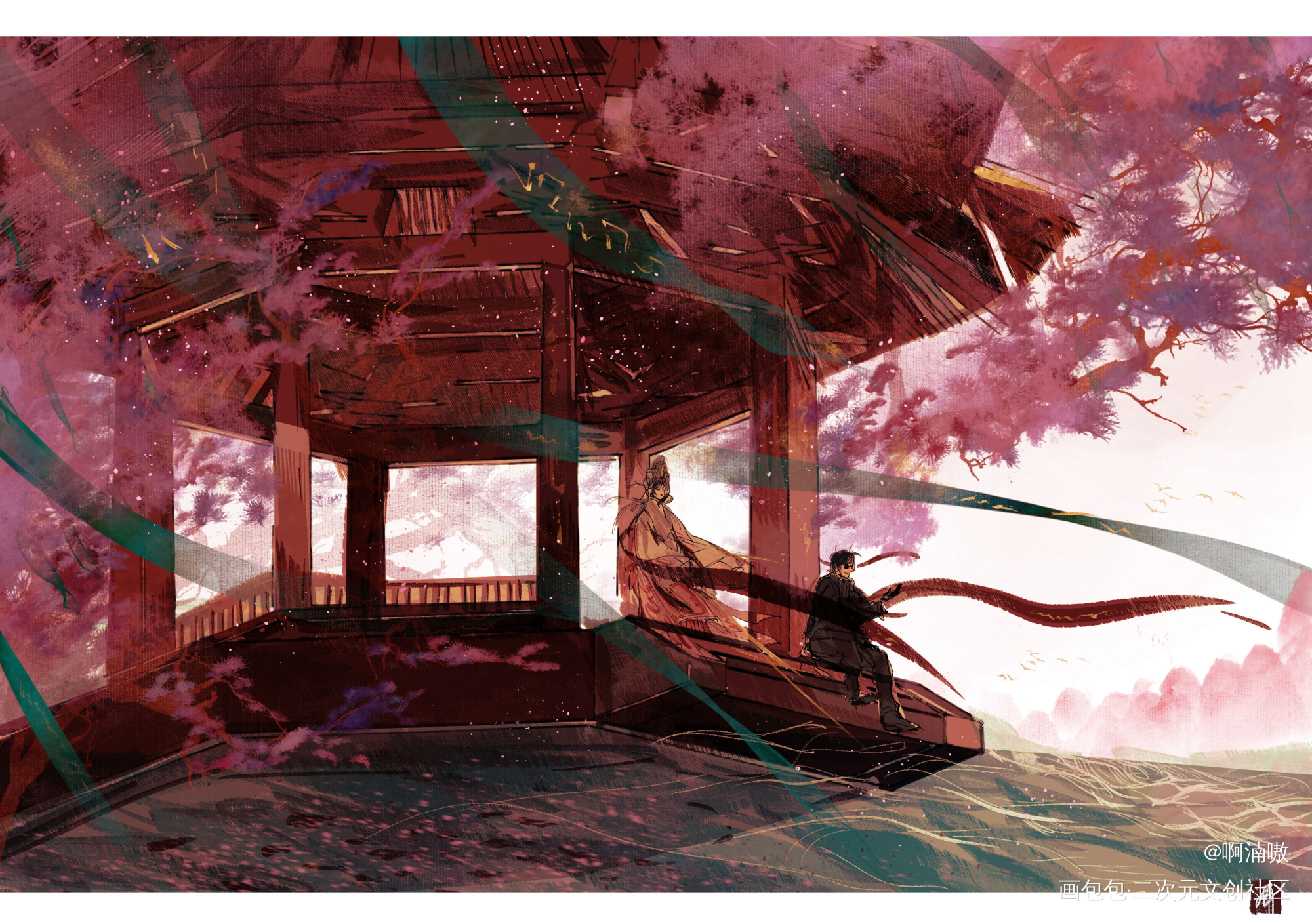 盗笔花黑_盗墓笔记花黑绘画作品