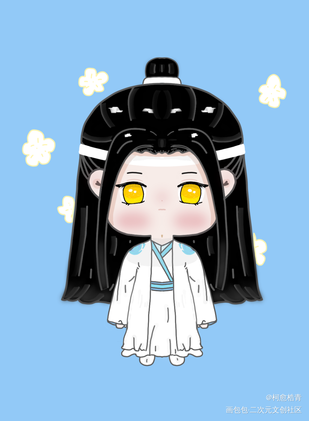 CP图来啦！_魔道祖师忘羡绘画作品