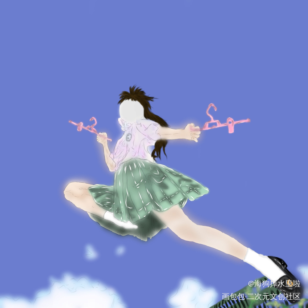 暴走飞龙_平涂指绘绘画作品