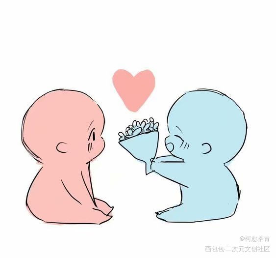 蓝湛，偷偷给你拿的哦～_魔道祖师忘羡手绘Q版墨香铜臭绘画作品