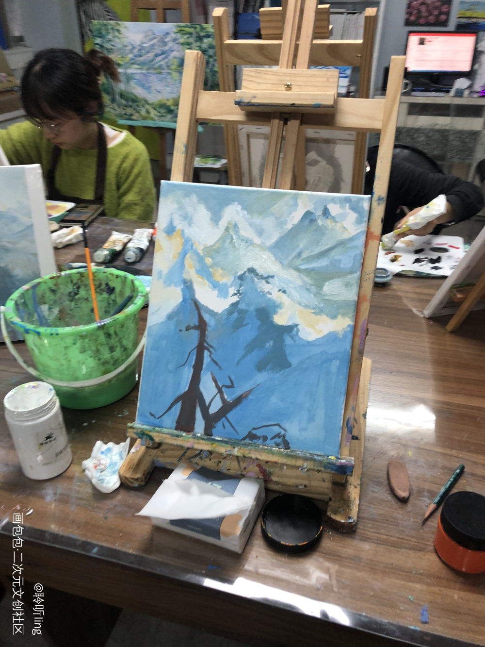长白山半成品_盗墓笔记瓶邪手绘绘画作品