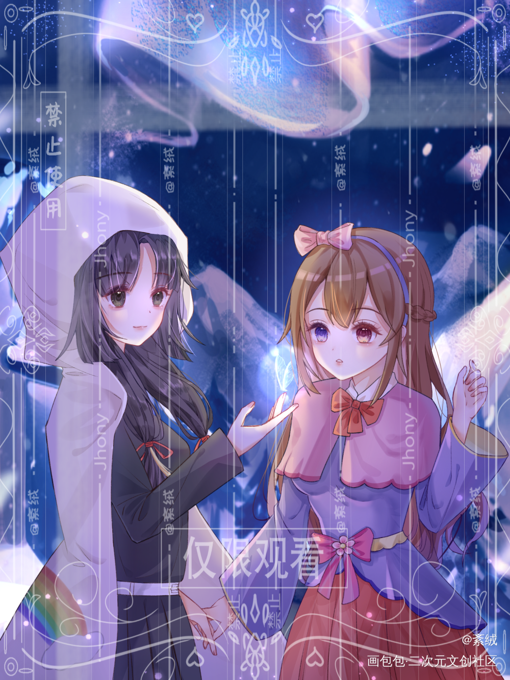 ‧⁺◟( ᵒ̴̶̥́ ·̫ ᵒ_约稿绘画作品