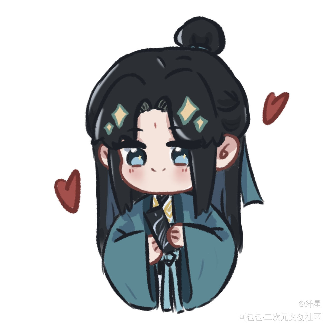 _人渣反派自救系统沈清秋Q版绘画作品