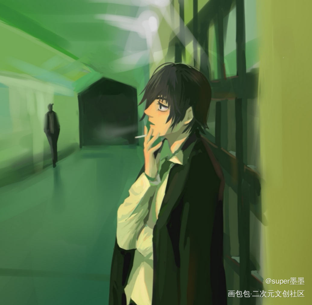 秋…很容易哭_电锯人绘画作品