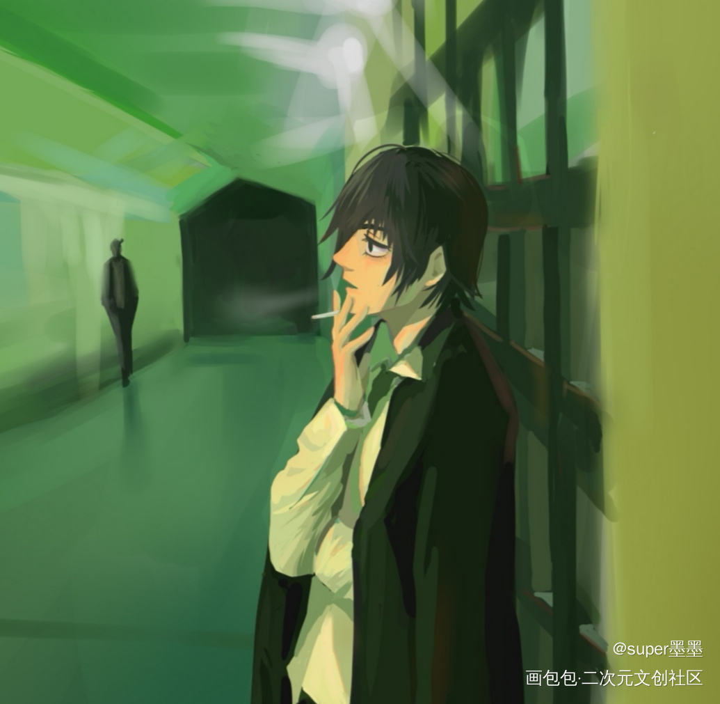 秋…很容易哭_电锯人绘画作品