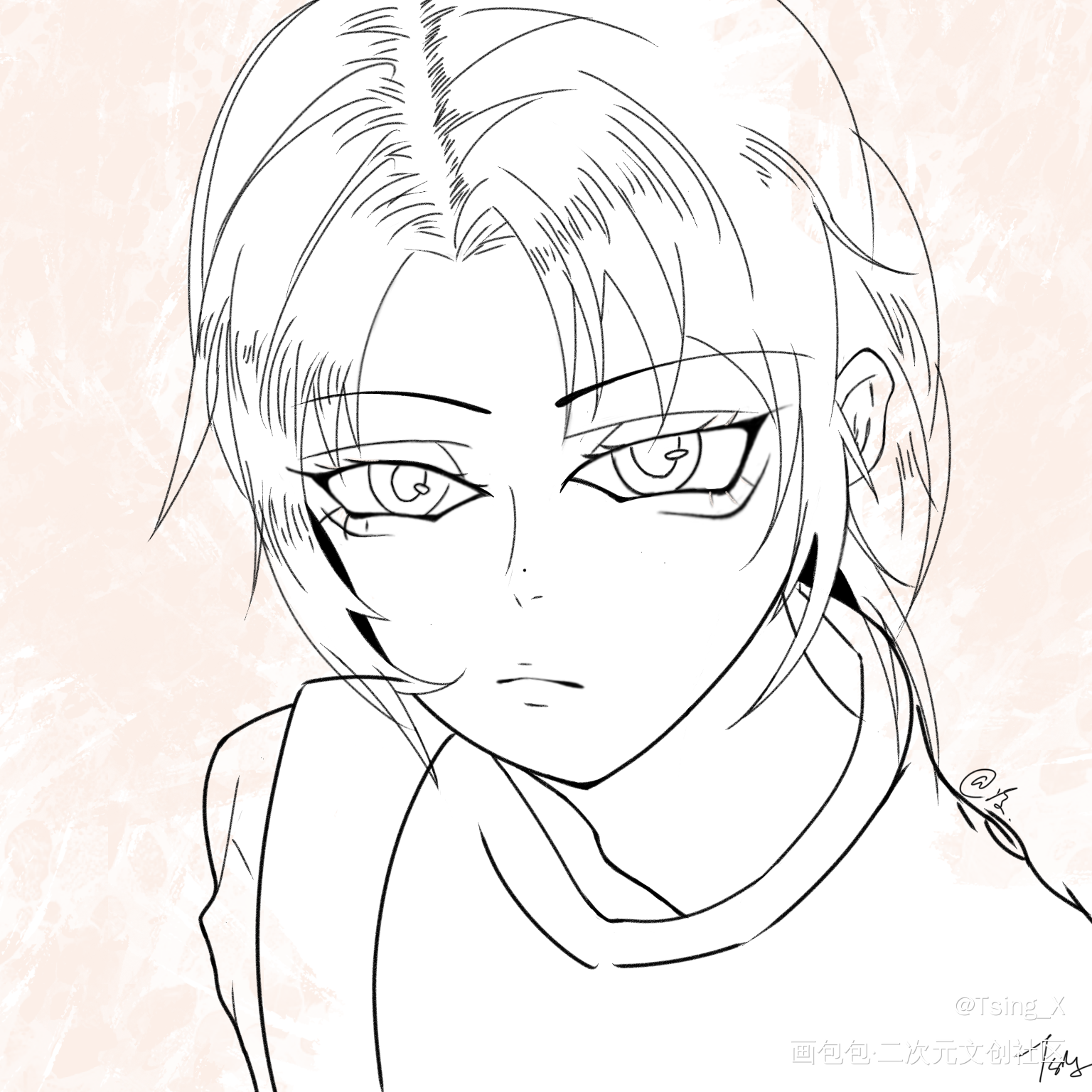 小菜鸡摸鱼的xqgg～_我只喜欢你的人设夏习清指绘绘画作品