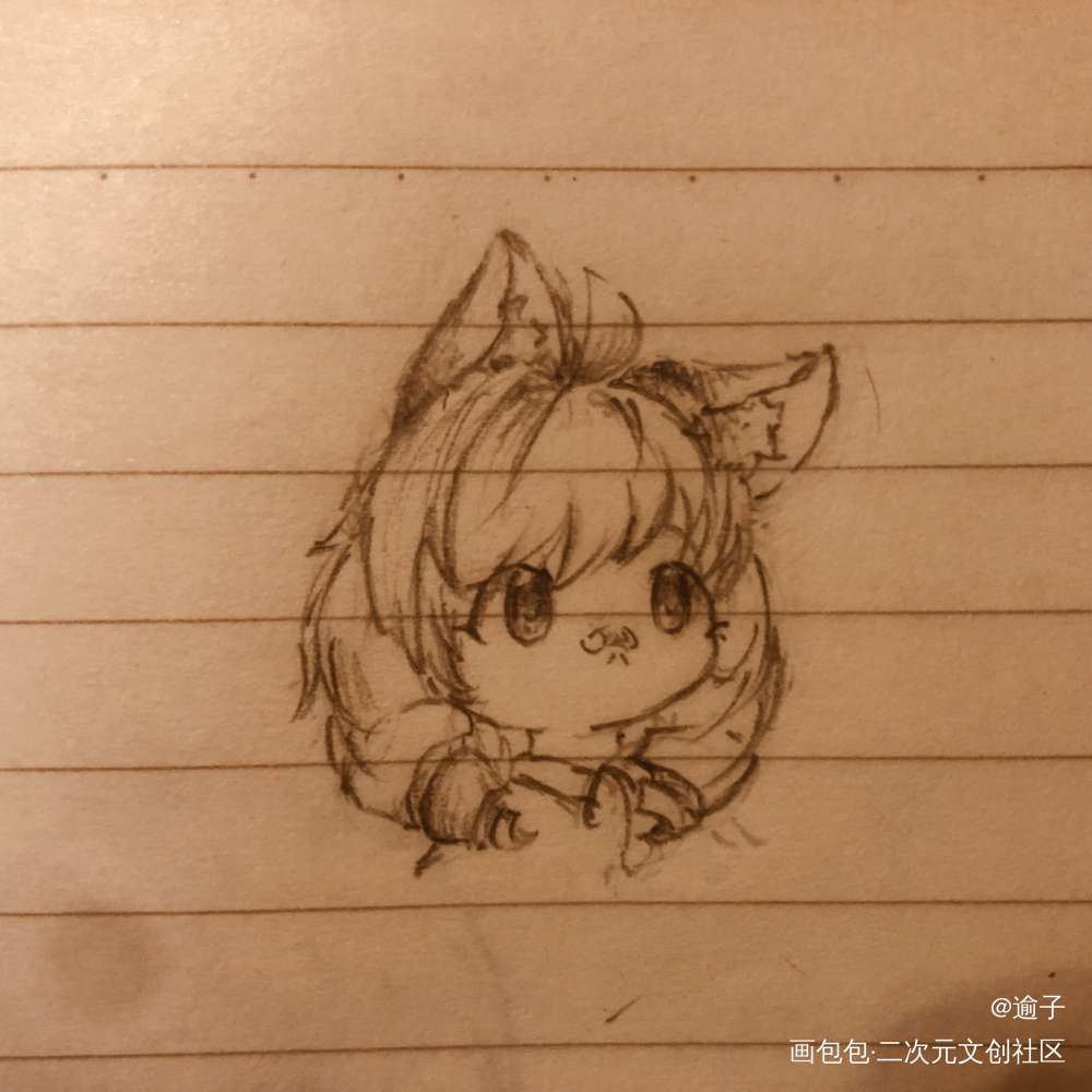 呜呜呜，改了一年前画的英语老师_手绘绘画作品
