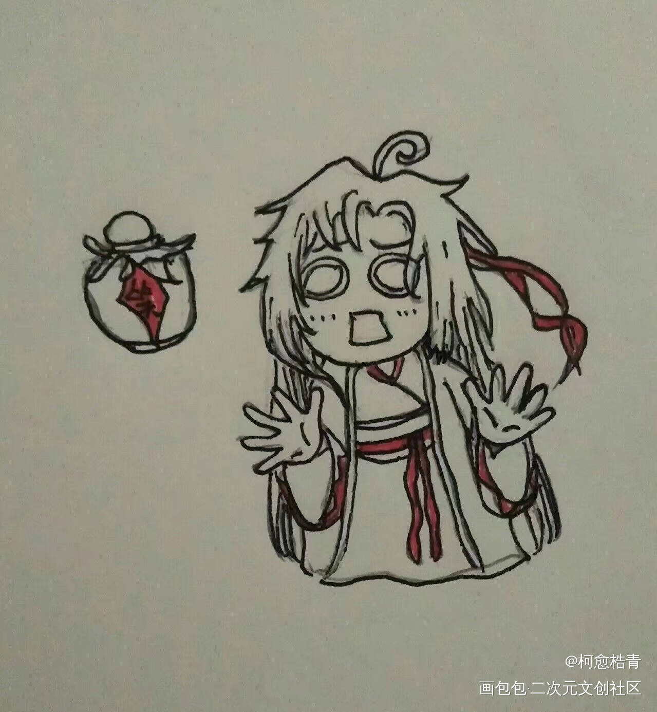 我的天子笑哇！_魔道祖师忘羡手绘墨香铜臭绘画作品