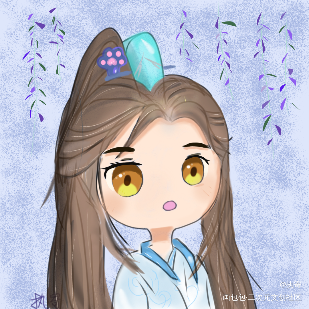 是晚宁啦_二哈和他的白猫师尊楚晚宁Q版绘画作品