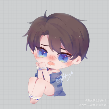 迪奥先生q版绘画作品