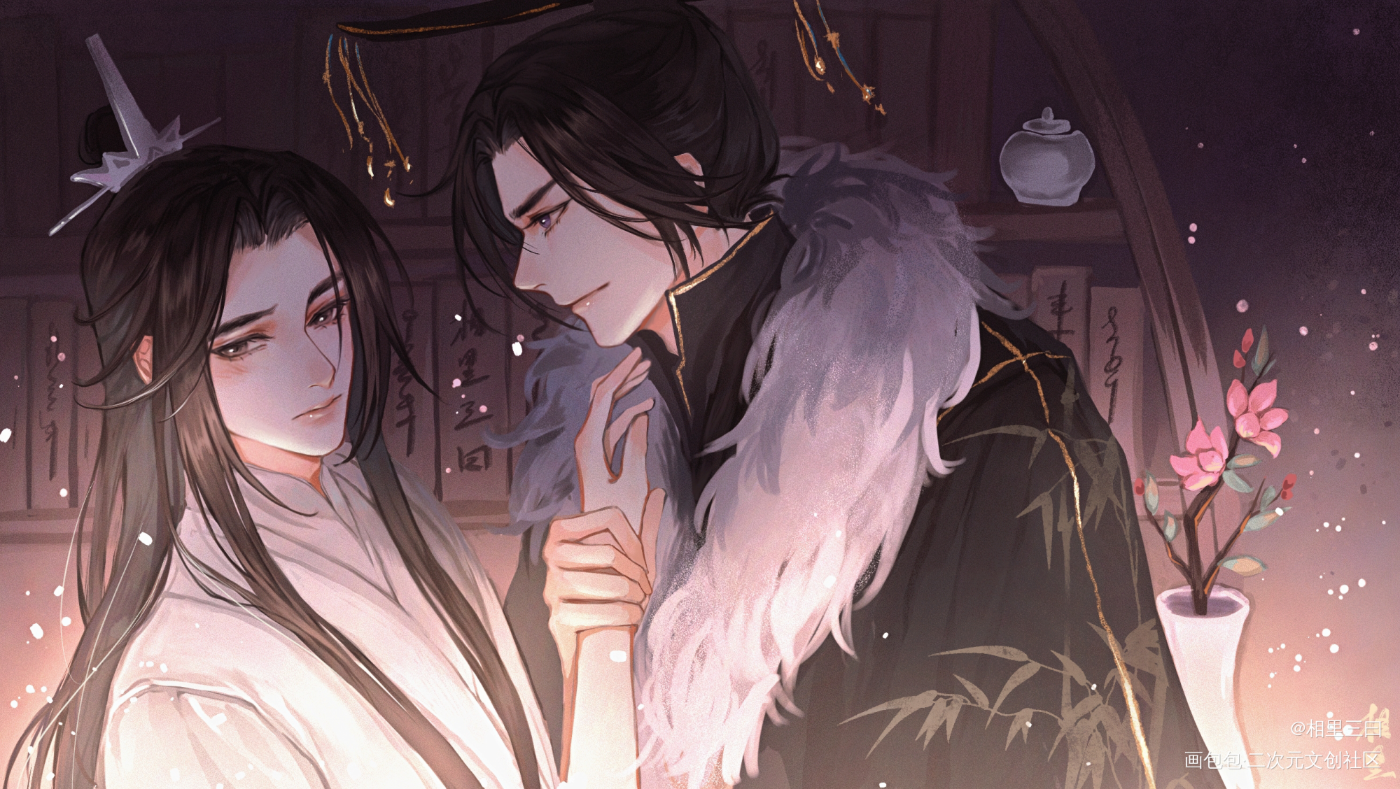 再发一遍，开吧唧用_二哈和他的白猫师尊绘画作品