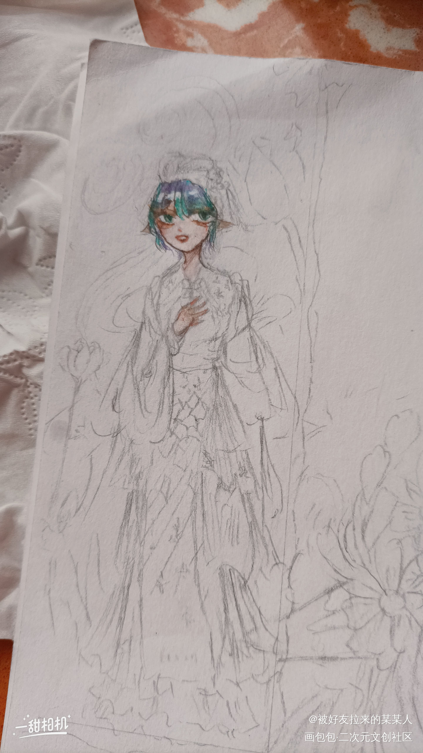 _手绘水彩绘画作品