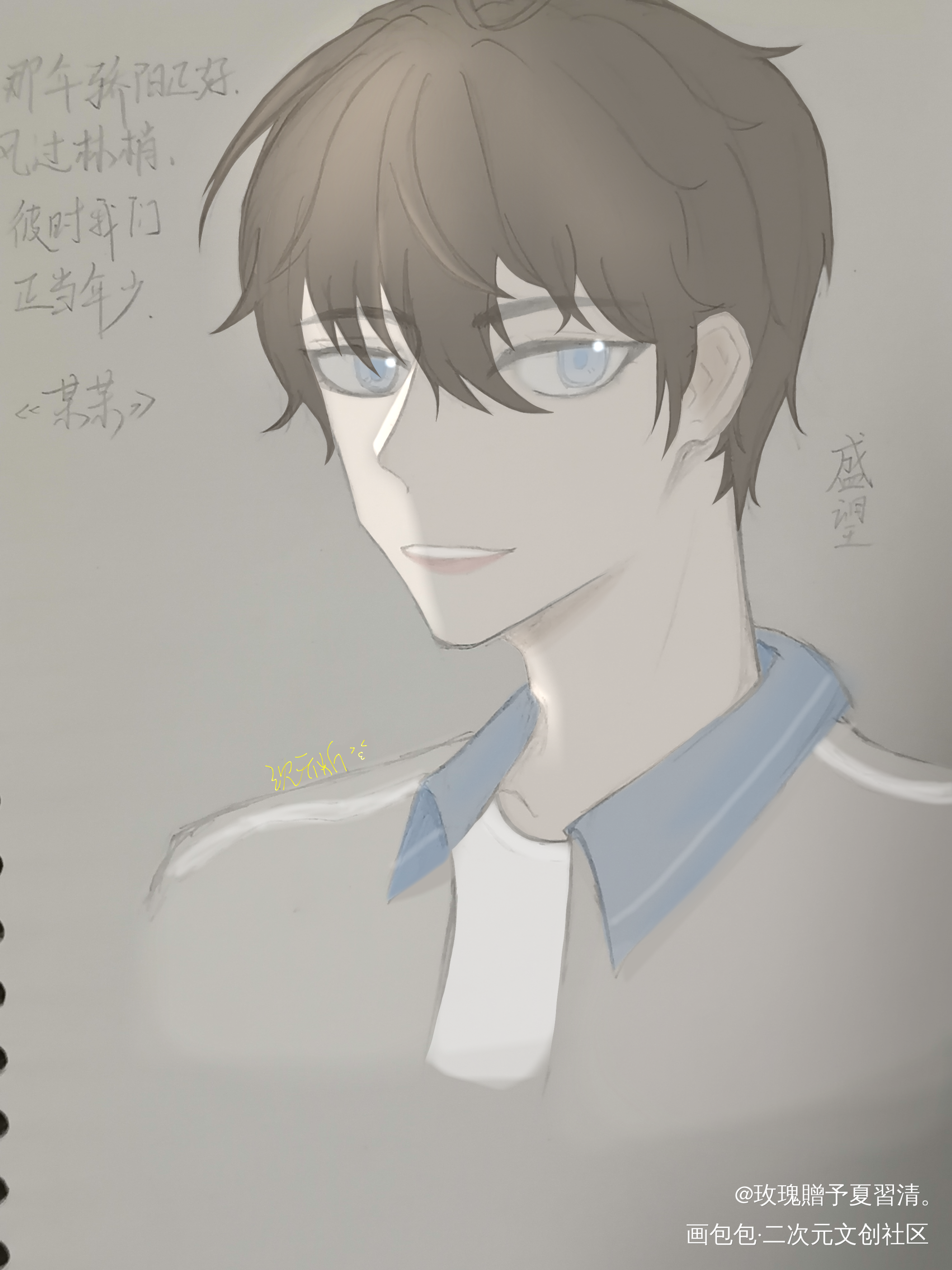 _某某盛望手绘平涂绘画作品