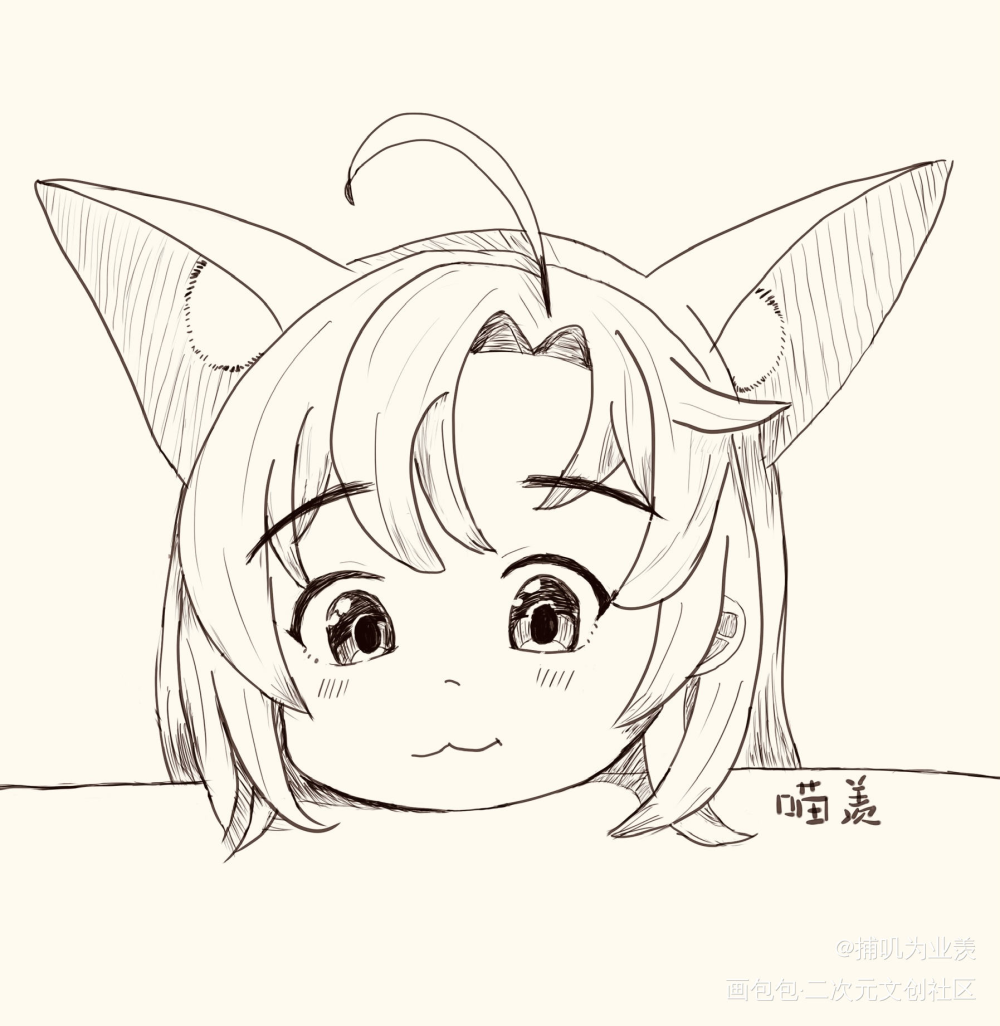 奶喵羡出没～_魔道祖师忘羡绘画作品