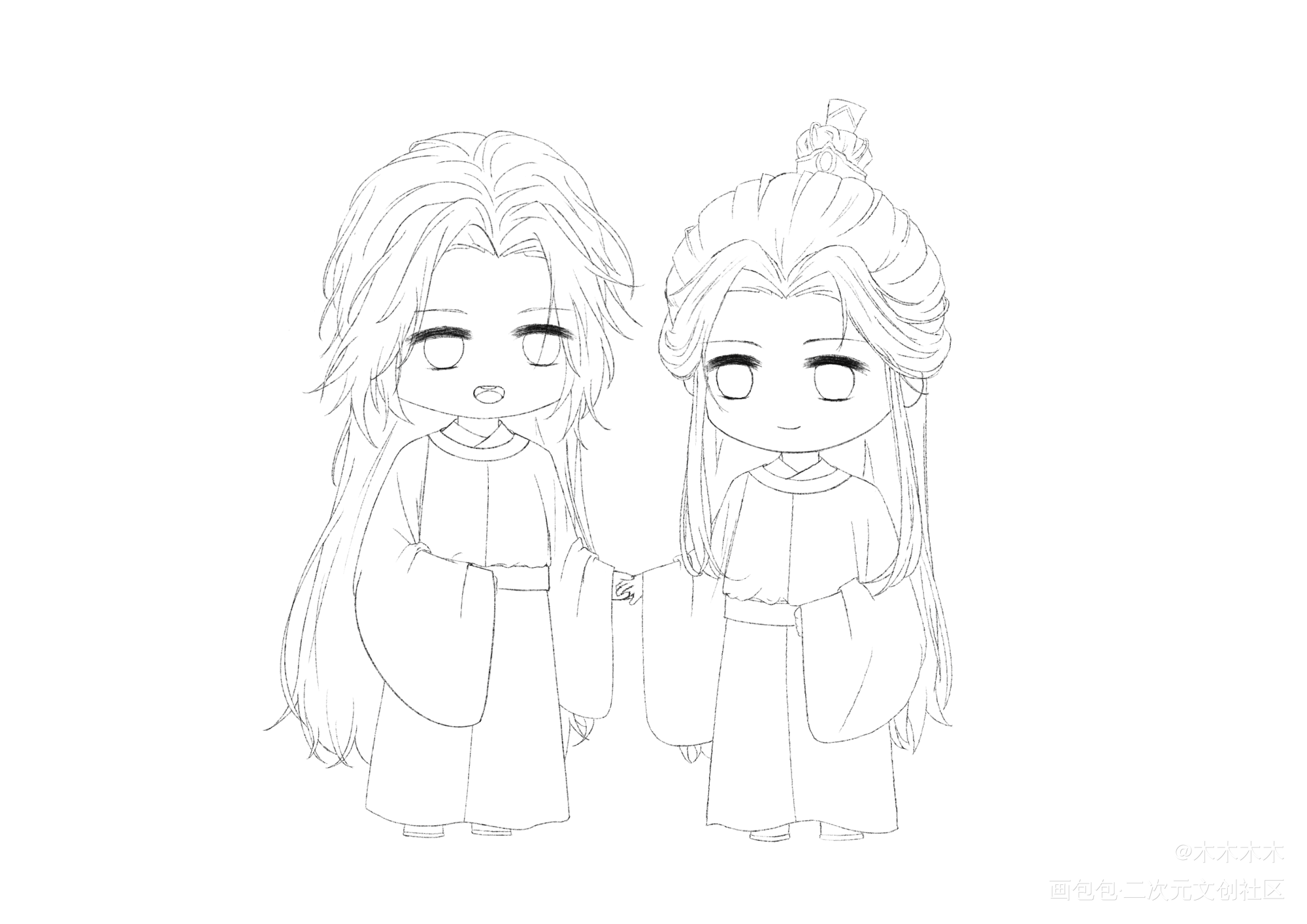 冰秋_人渣反派自救系统冰秋Q版墨香铜臭绘画作品