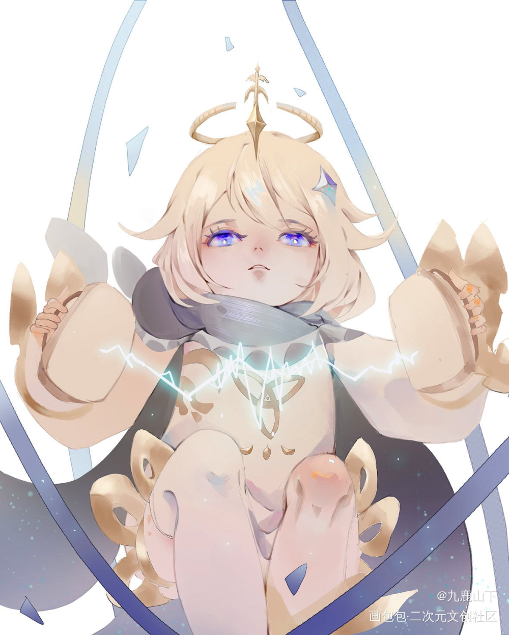 搬，派蒙_原神派蒙绘画作品