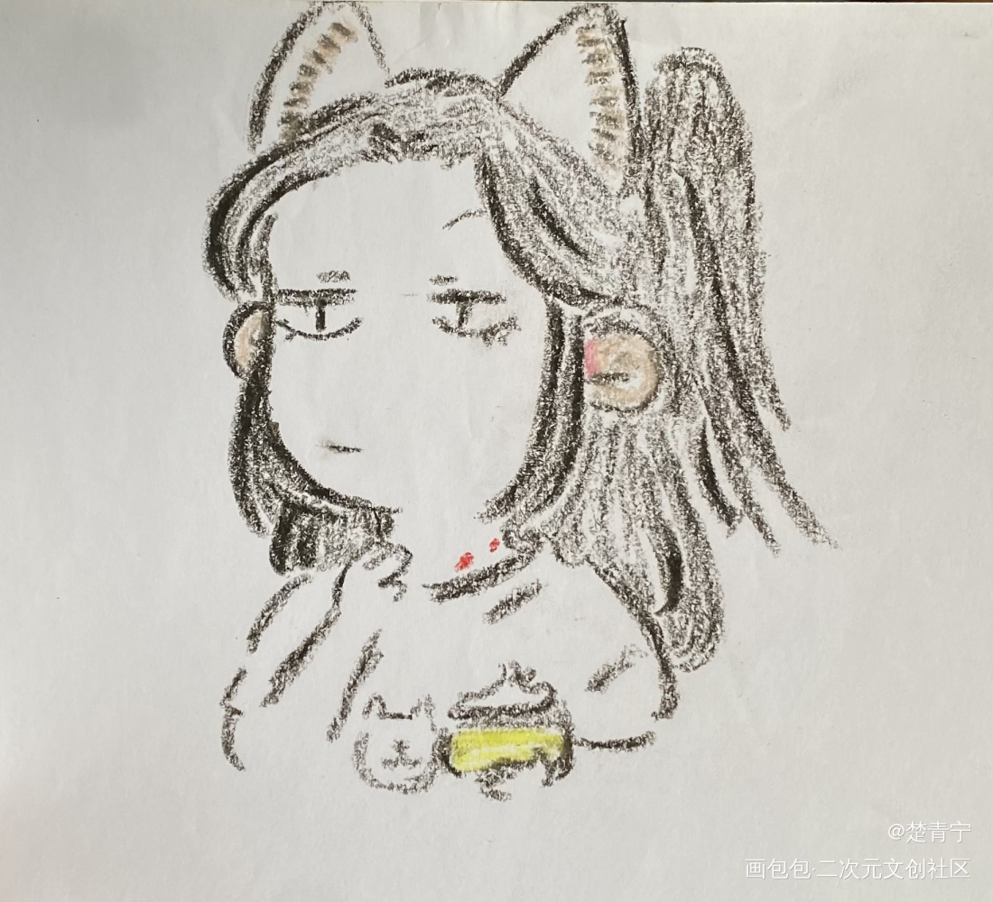 临摹个晚宁猫猫_二哈和他的白猫师尊Q版临摹绘画作品