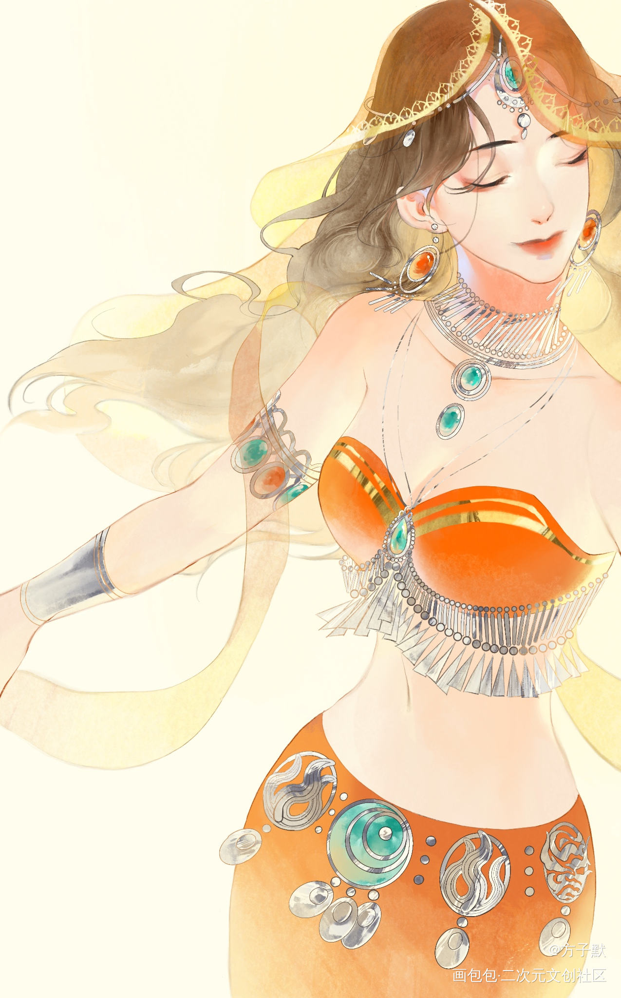 _一梦江湖古风阿法芙绘画作品