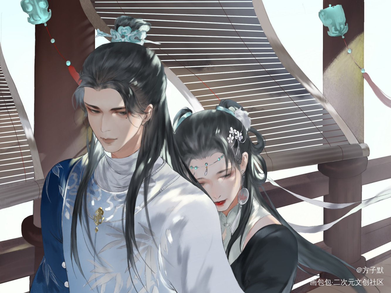 _一梦江湖古风绘画作品
