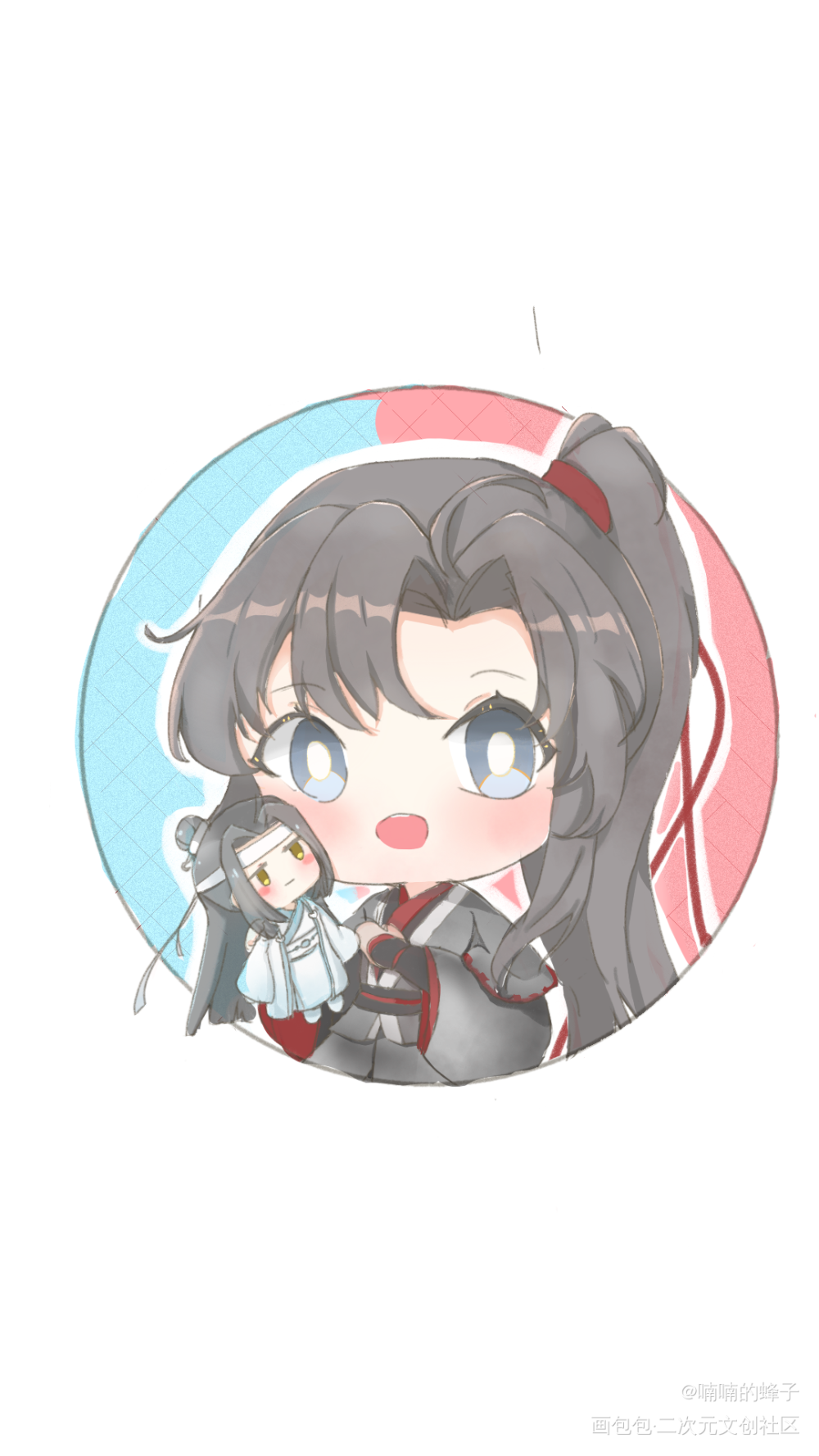 羡生日快乐_魔道祖师忘羡魏无羡Q版墨香铜臭绘画作品