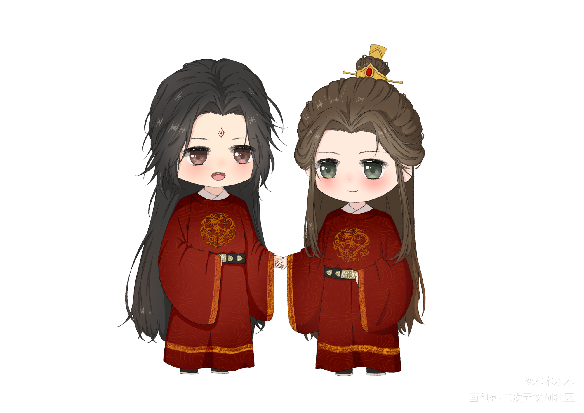 冰秋_人渣反派自救系统魔道祖师冰秋Q版绘画作品