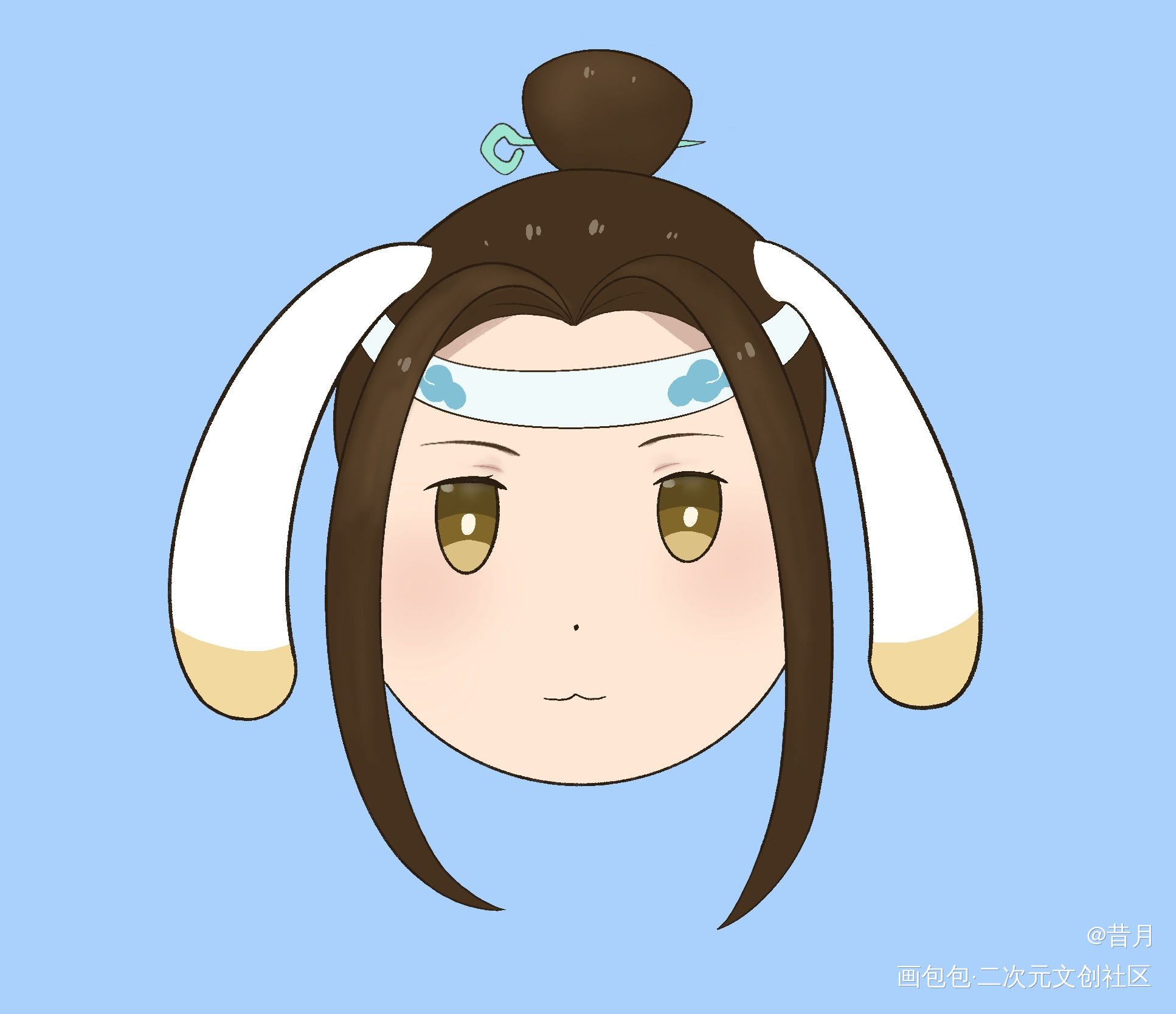 团子叽_魔道祖师忘羡Q版绘画作品