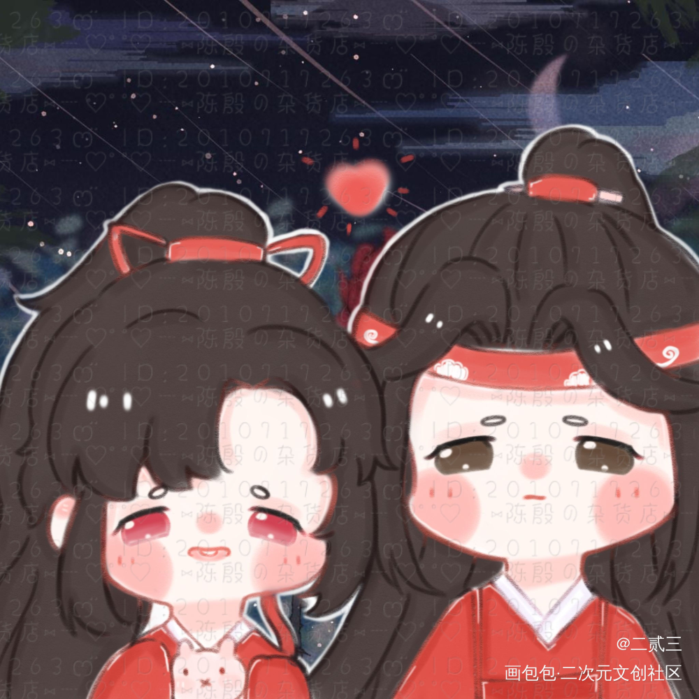 _魔道祖师忘羡绘画作品