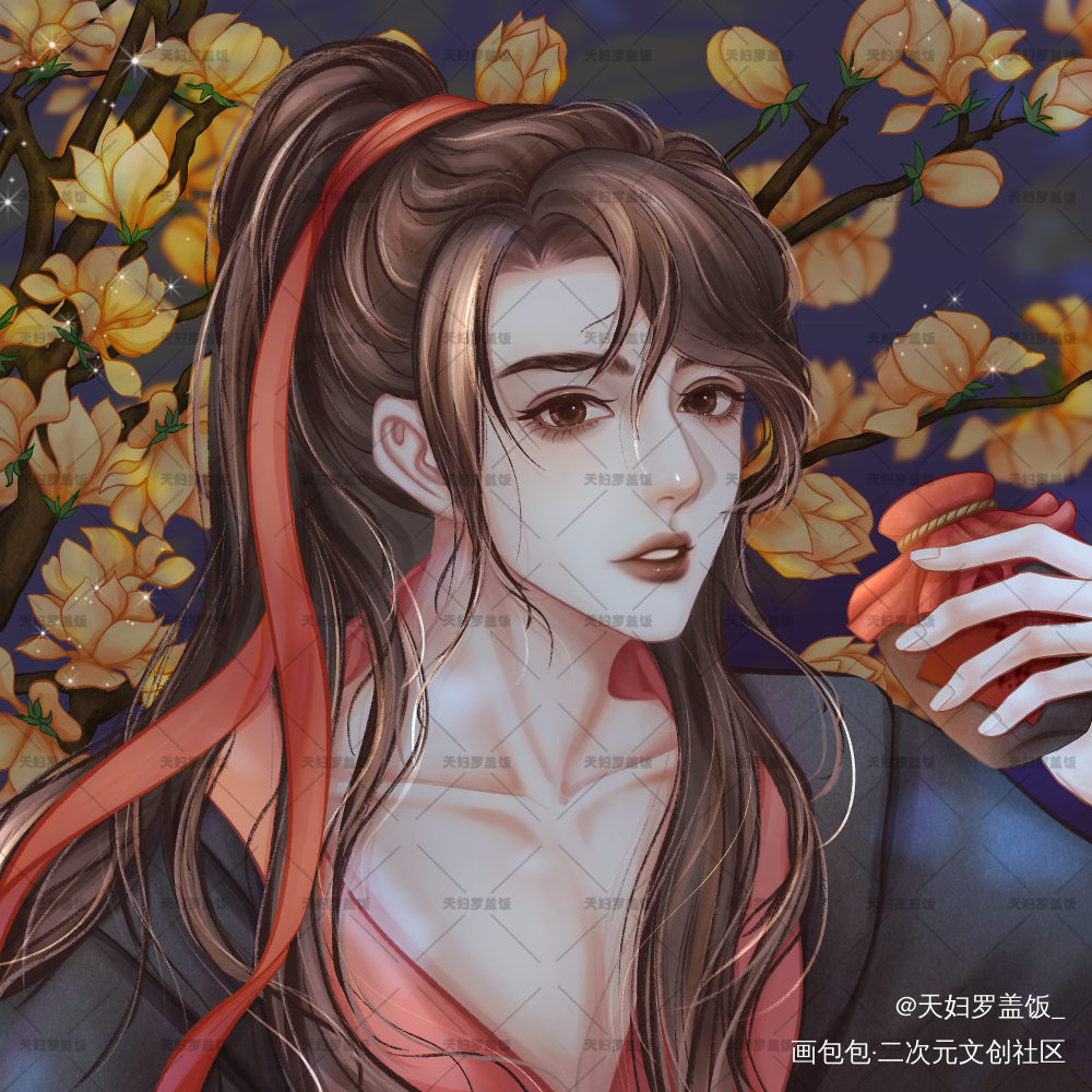 羡羡_魔道祖师魏无羡绘画作品