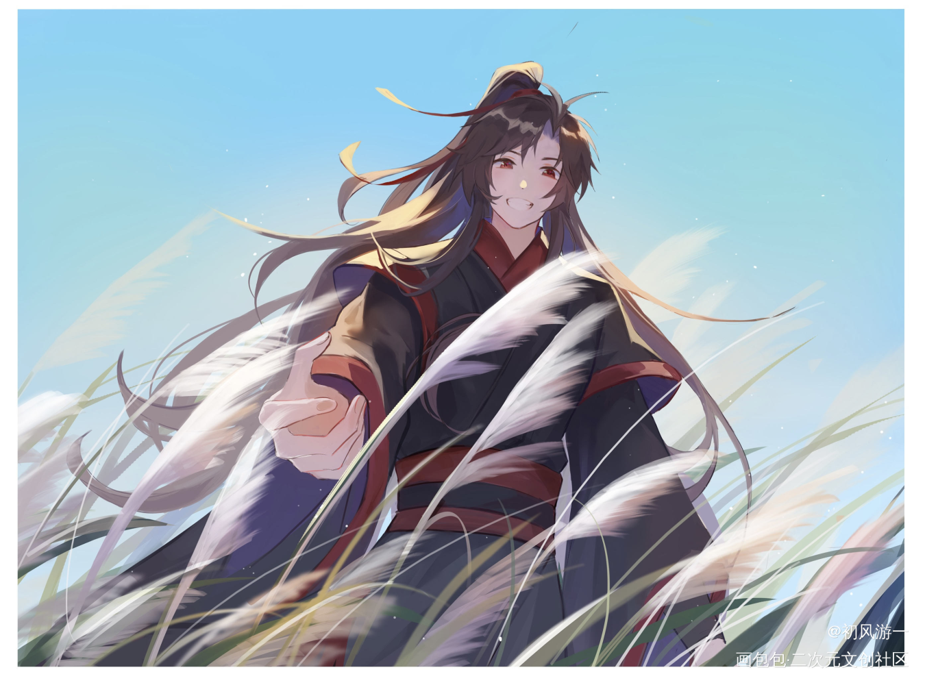 羡_魔道祖师魏无羡古风日系绘画作品