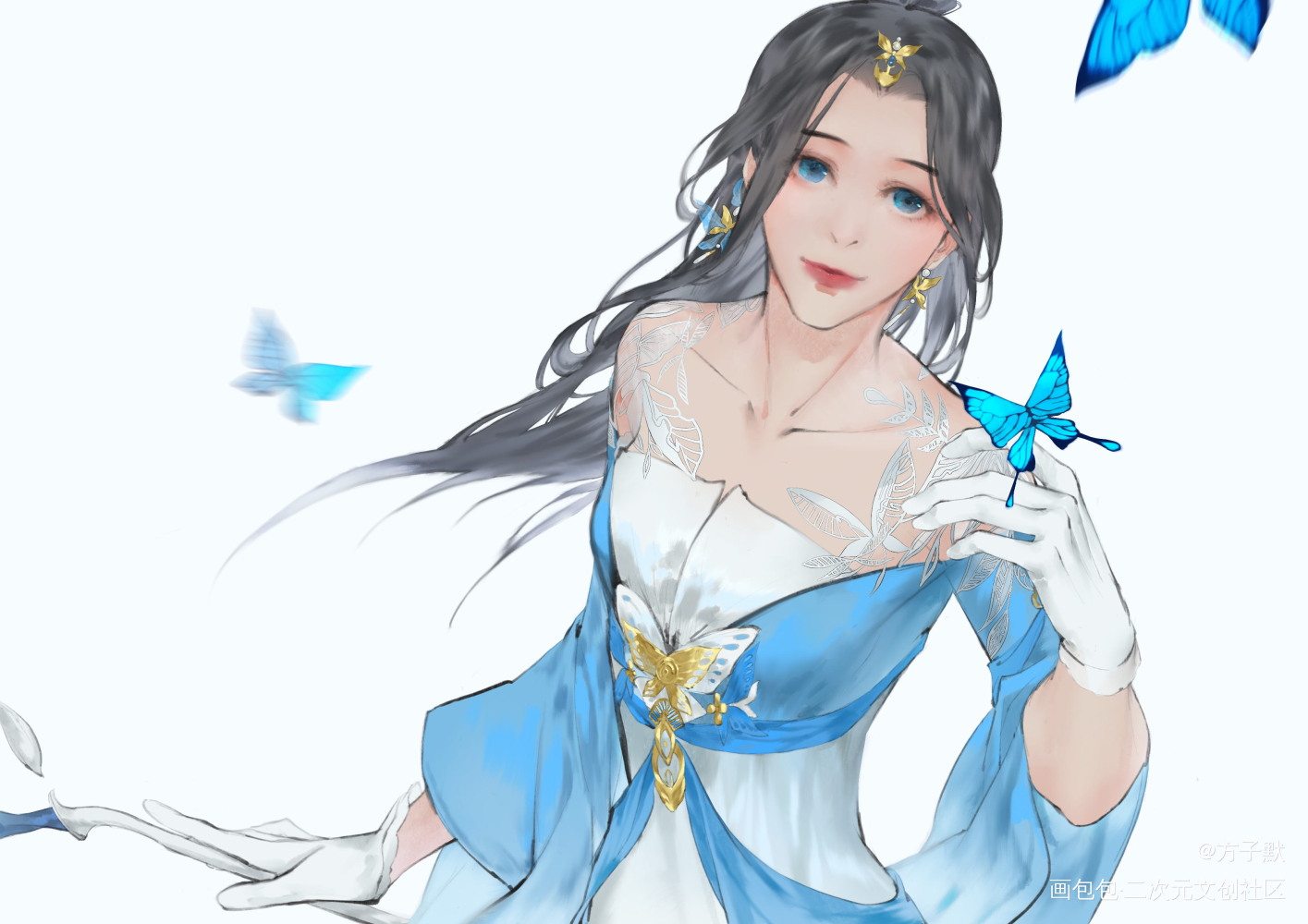 _一梦江湖古风云梦绘画作品