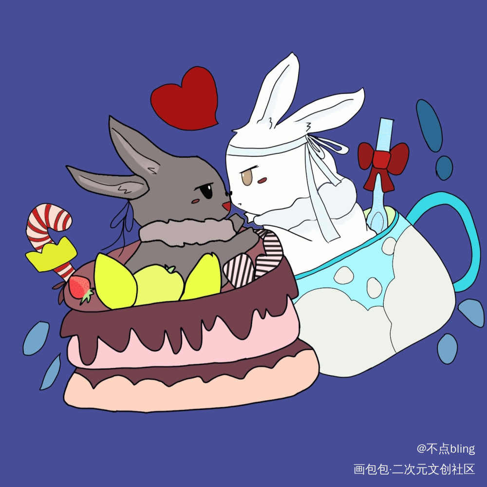 忘羡_魔道祖师忘羡Q版绘画作品