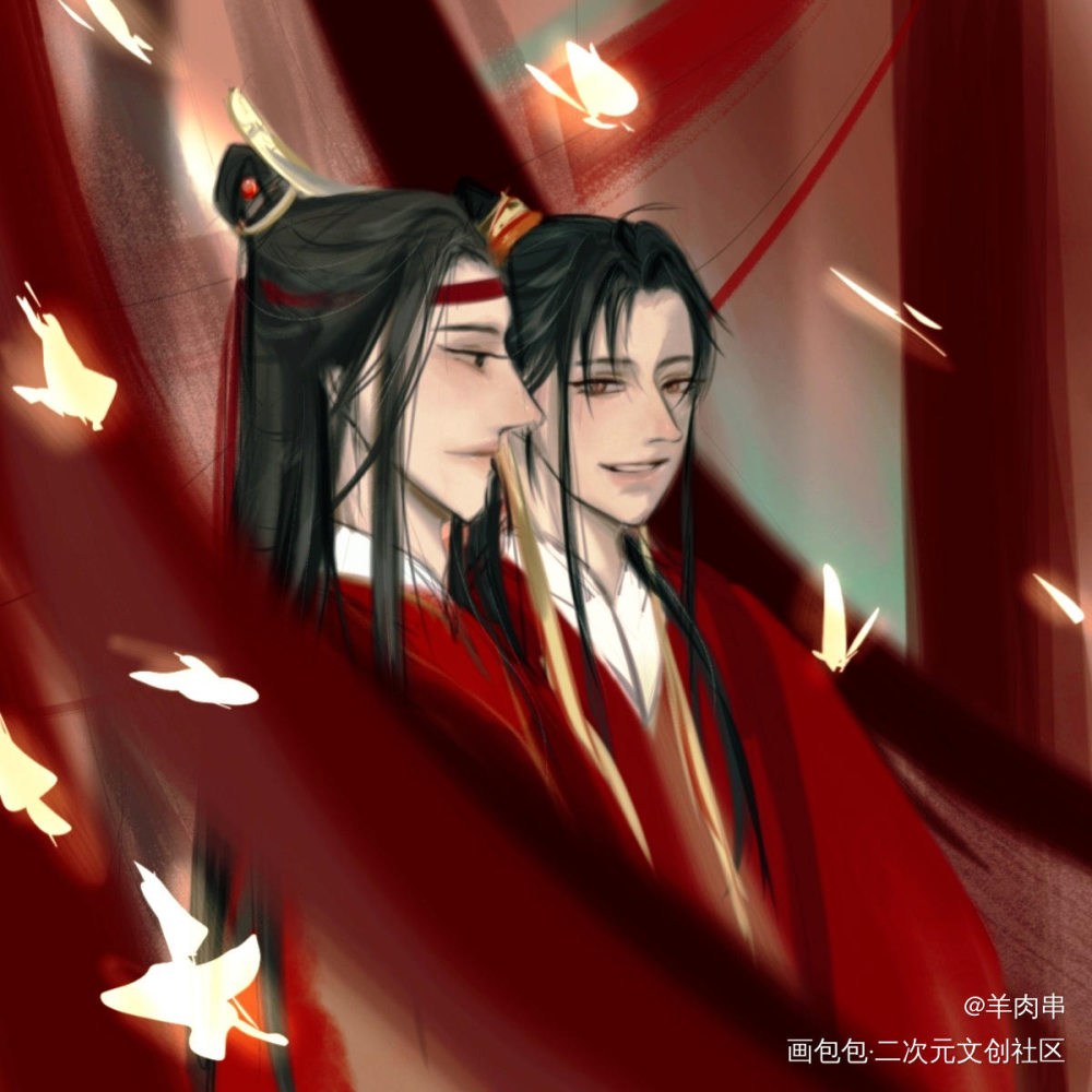 羡羡生日快乐_魔道祖师忘羡绘画作品