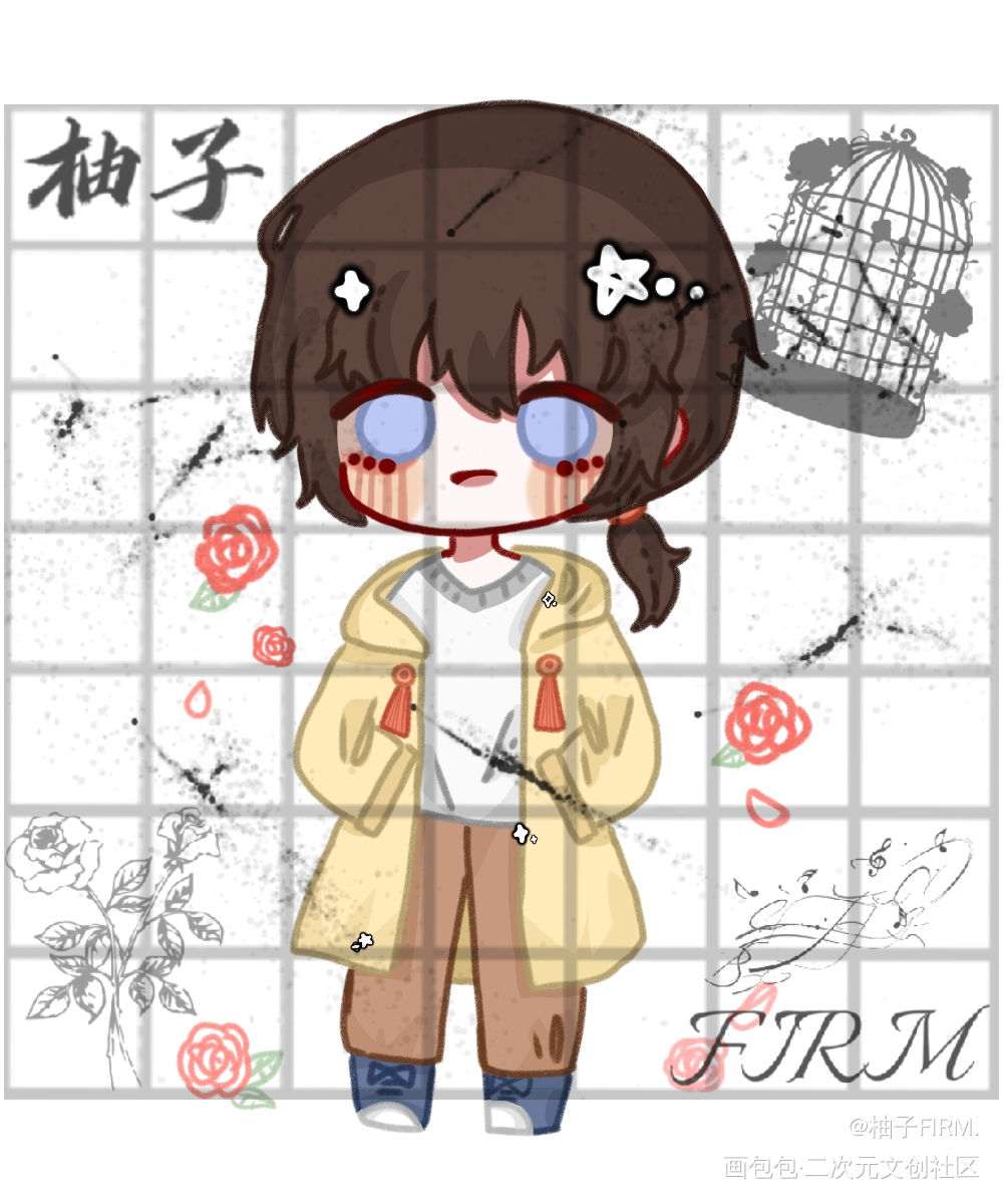 两个可可爱爱的崽_我只喜欢你的人设自习周自珩夏习清绘画作品