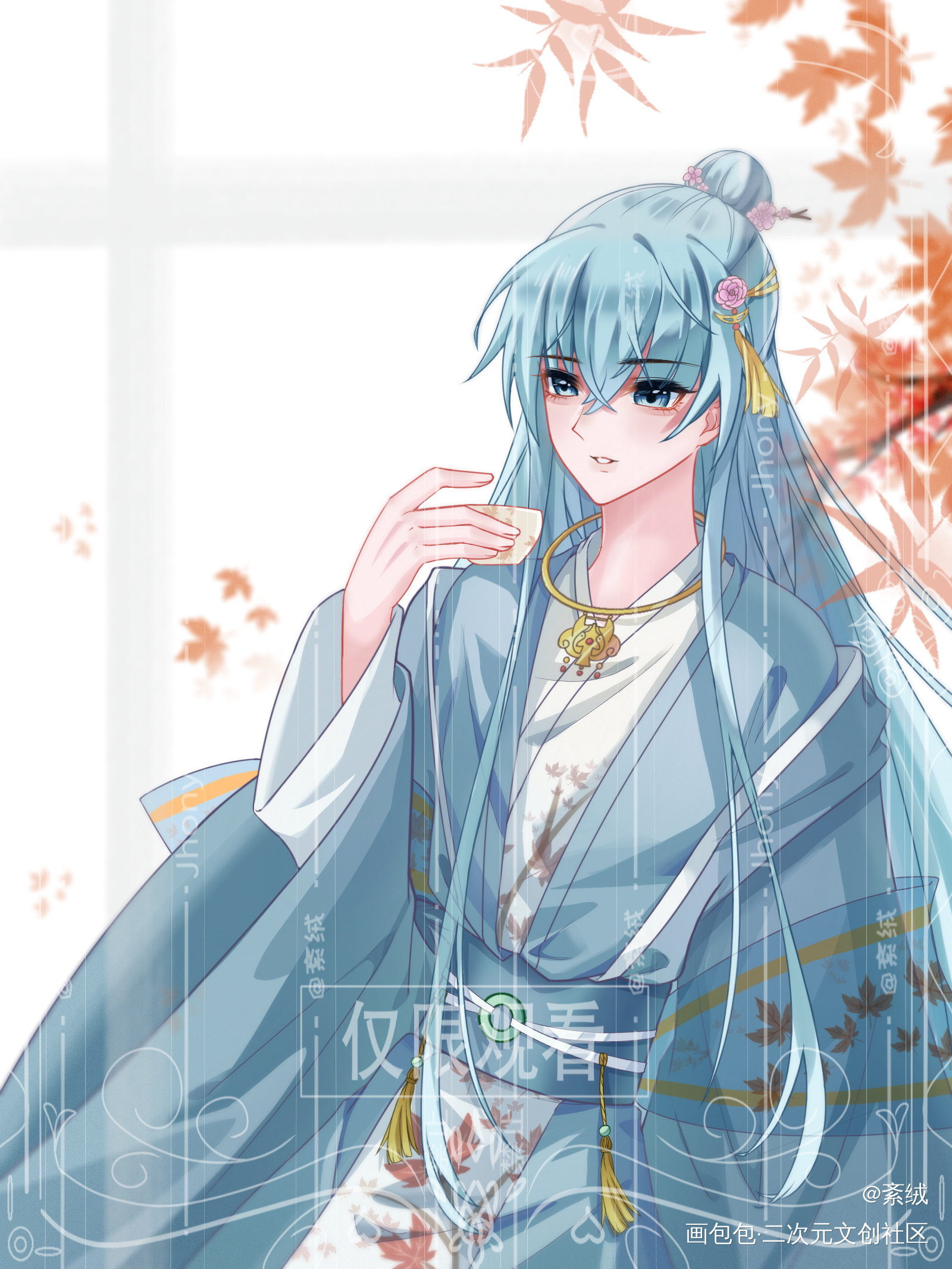 好像有点像女生 (*꒦ິ⌓꒦ີ_古风约稿绘画作品