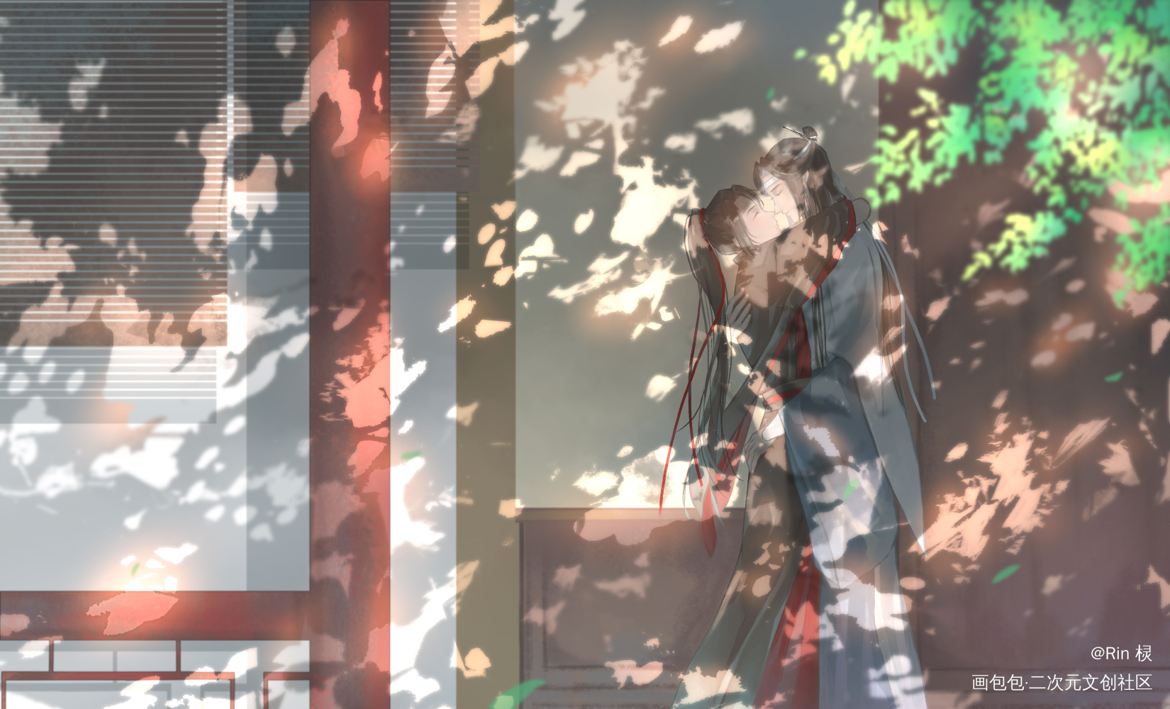 【魔道祖师】羡羡生贺_魔道祖师忘羡蓝忘机魏无羡绘画作品