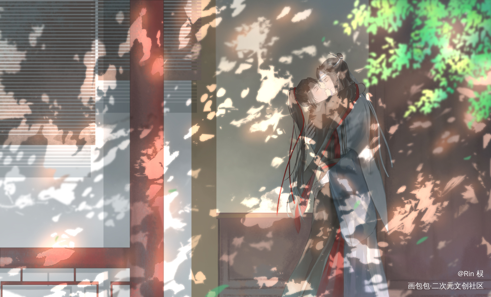 【魔道祖师】羡羡生贺_魔道祖师忘羡蓝忘机魏无羡绘画作品