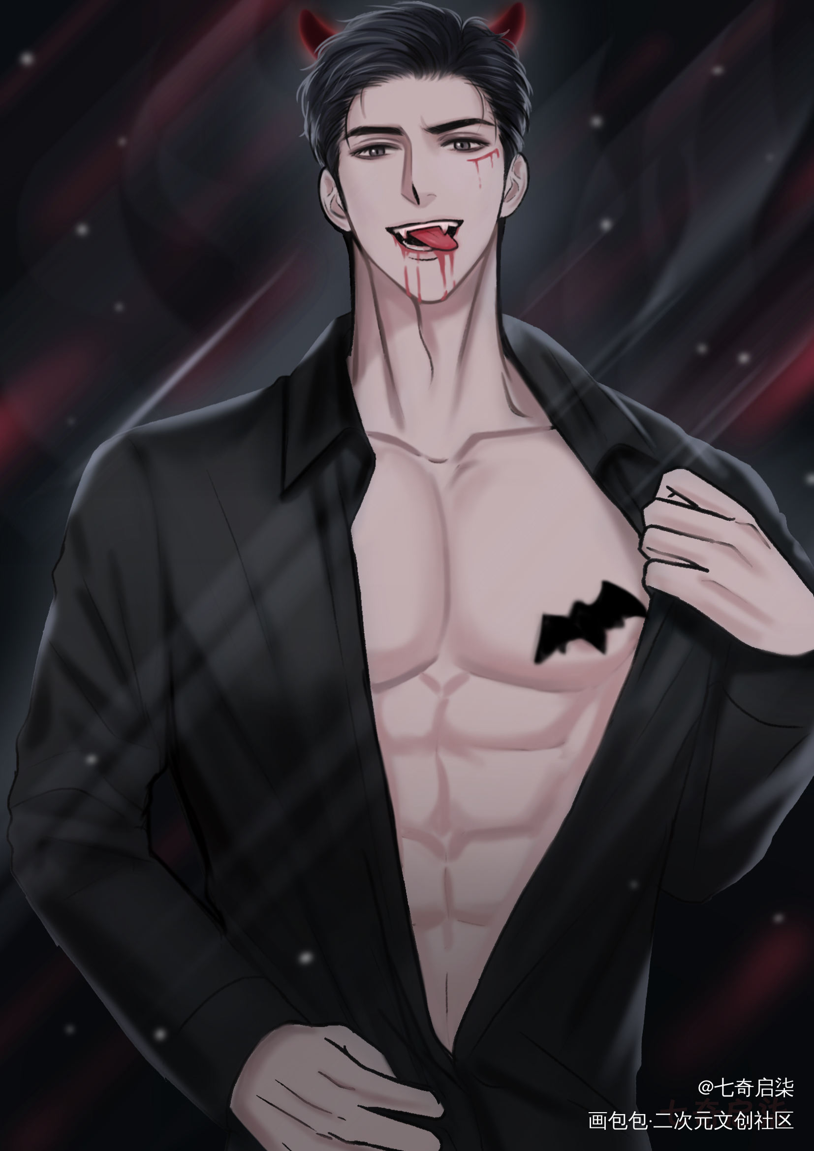 秀秀怕不怕？_188男团群秀邵群绘画作品