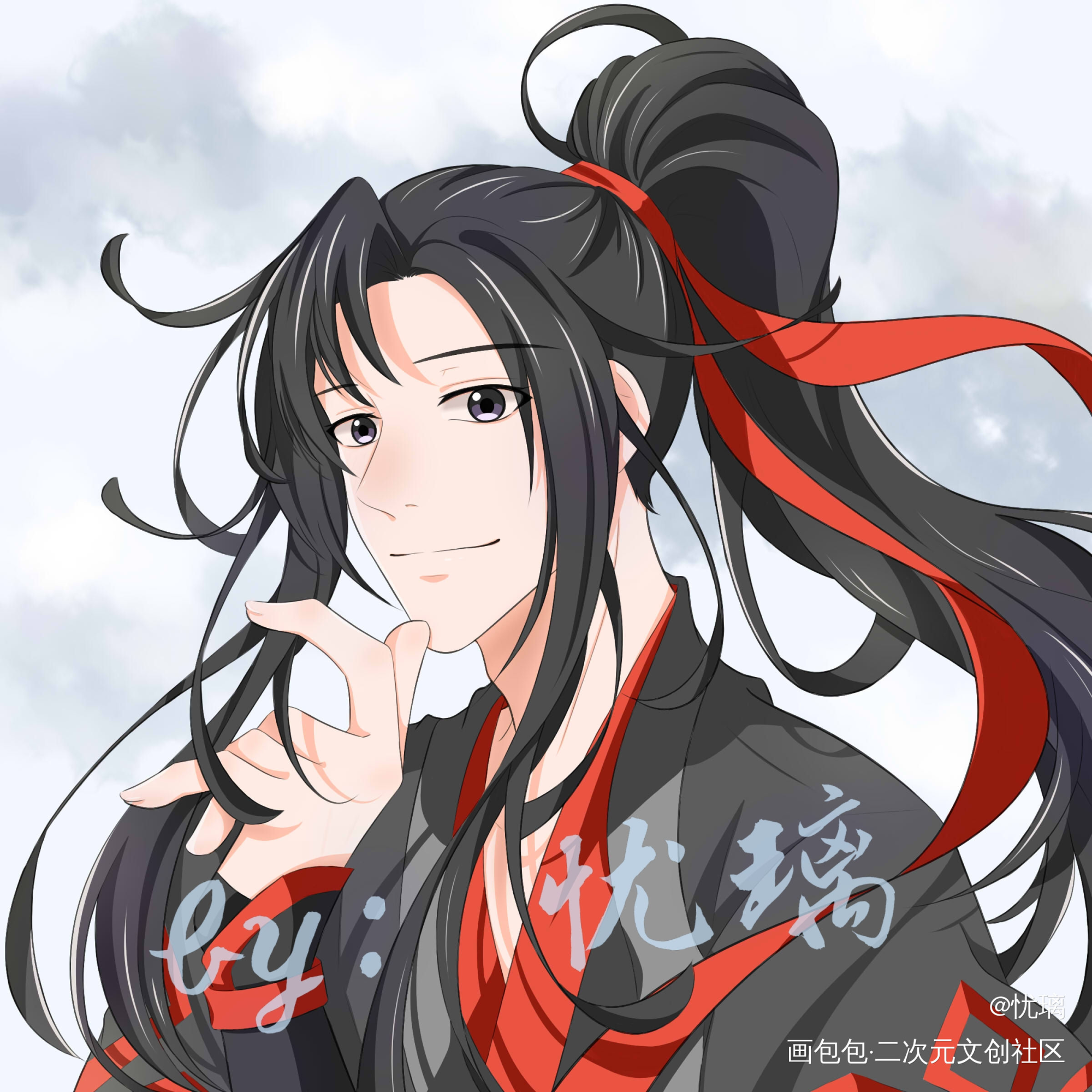 羡羡1031生日快乐！_魔道祖师忘羡魏无羡平涂绘画作品