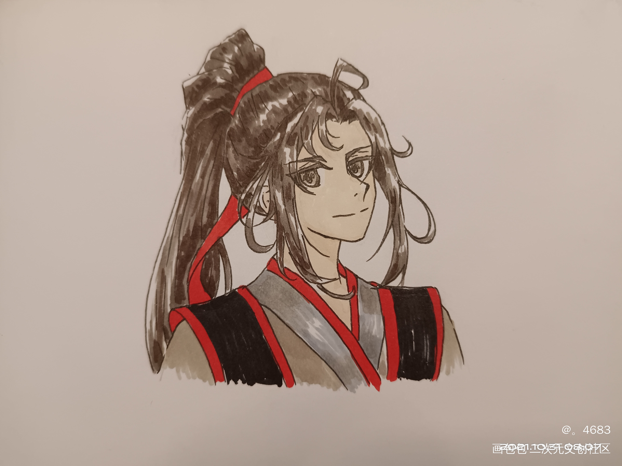 羡羡生快！_魔道祖师忘羡魏无羡绘画作品