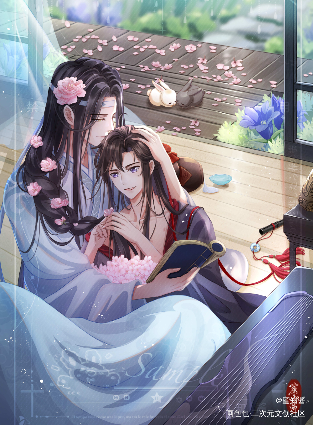 魏无羡生贺《长相依》_魔道祖师忘羡蓝忘机魏无羡平涂日系我要上首推插画同人绘画作品