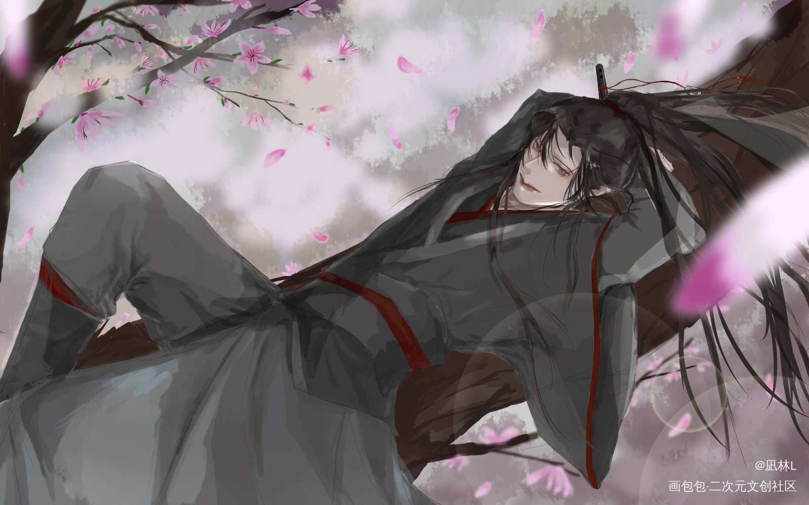 _魔道祖师魏无羡绘画作品