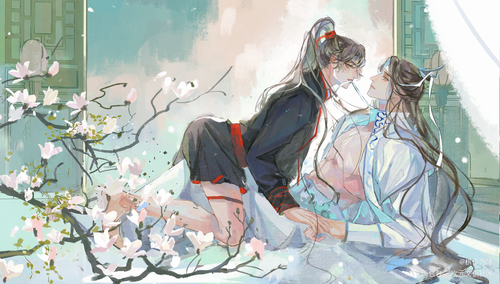 生日快乐～_魔道祖师忘羡绘画作品