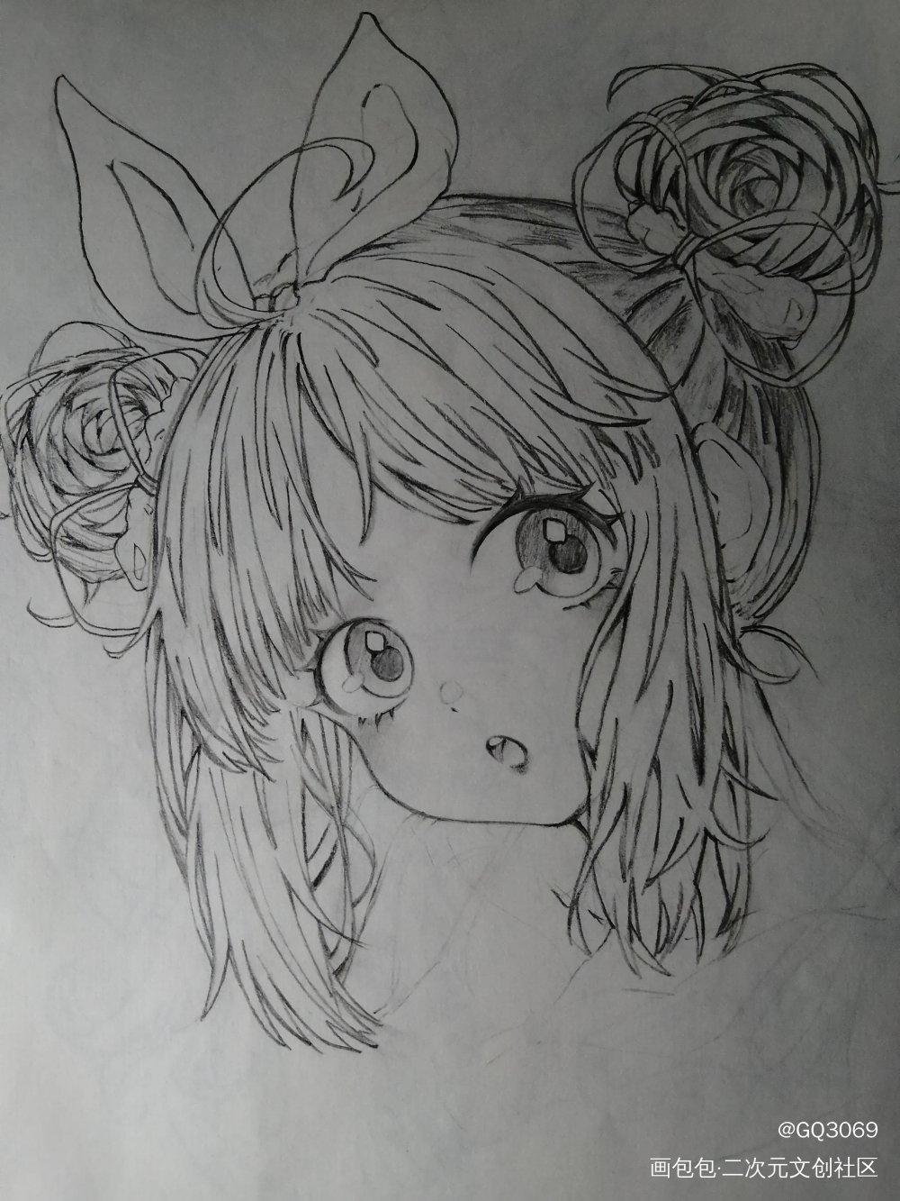 可可爱爱没有脑袋☺️☺️_手绘手写绘画作品