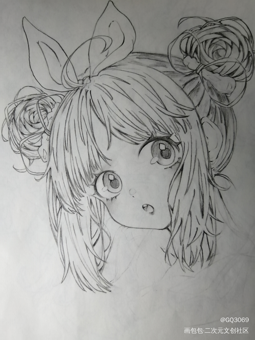 可可爱爱没有脑袋☺️☺️_手绘手写绘画作品